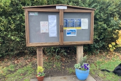 Notice board near Bus stop