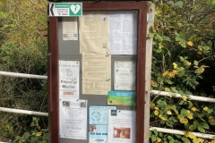 Farm lane notice board
